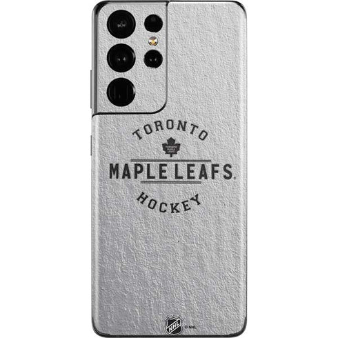NHL Toronto Maple Leafs Black Text Galaxy S21 Ultra 5G Skin