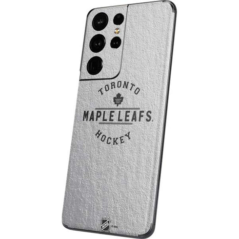 NHL Toronto Maple Leafs Black Text Galaxy S21 Ultra 5G Skin
