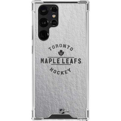 NHL Toronto Maple Leafs Black Text Galaxy S22 Ultra Clear Case