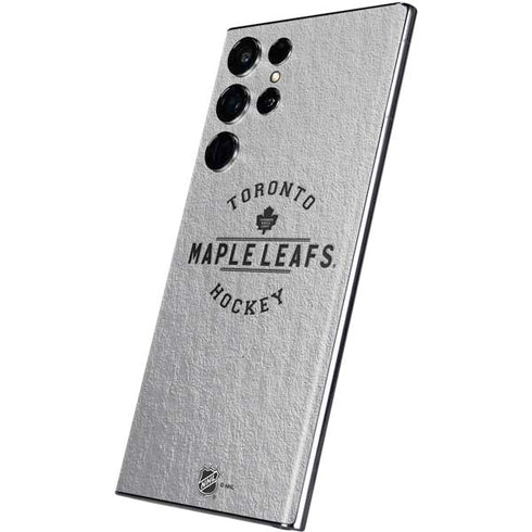 NHL Toronto Maple Leafs Black Text Galaxy S22 Ultra Skin