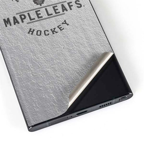 NHL Toronto Maple Leafs Black Text Galaxy S22 Ultra Skin
