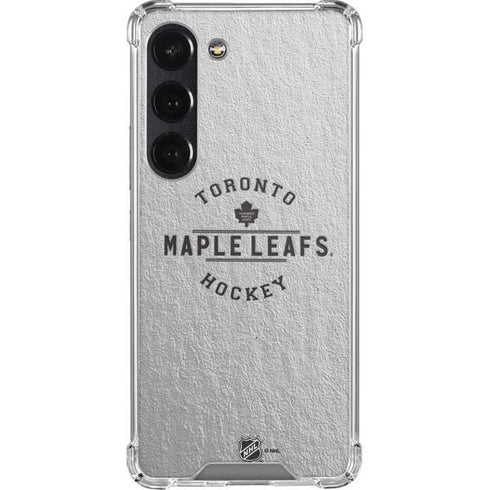 NHL Toronto Maple Leafs Black Text Galaxy S23 Clear Case