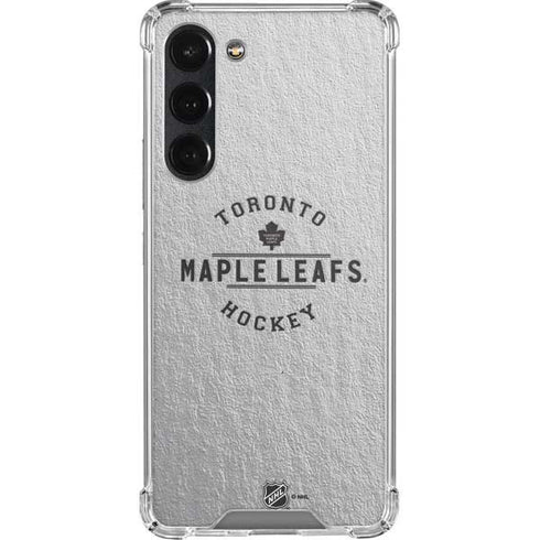 NHL Toronto Maple Leafs Black Text Galaxy S23 Plus Clear Case