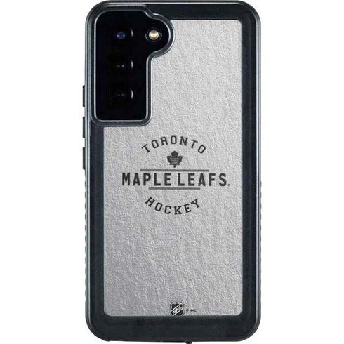 NHL Toronto Maple Leafs Black Text Galaxy S23 Plus Waterproof Case
