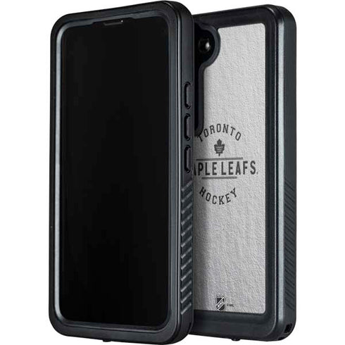 NHL Toronto Maple Leafs Black Text Galaxy S23 Plus Waterproof Case