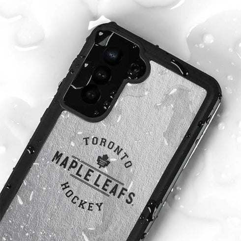 NHL Toronto Maple Leafs Black Text Galaxy S23 Plus Waterproof Case