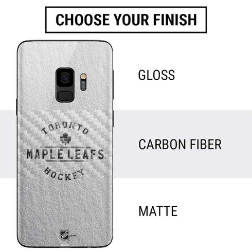 NHL Toronto Maple Leafs Black Text Galaxy S9 Skin