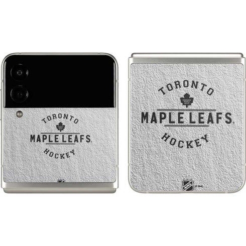 NHL Toronto Maple Leafs Black Text Galaxy Z Flip3 5G Skin