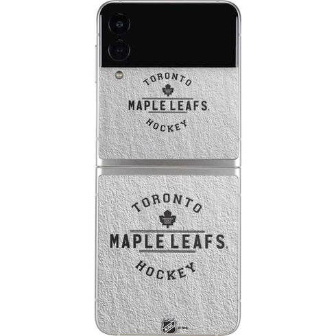 NHL Toronto Maple Leafs Black Text Galaxy Z Flip3 5G Skin