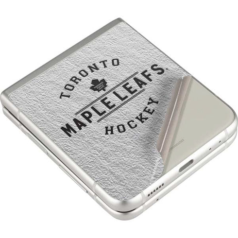 NHL Toronto Maple Leafs Black Text Galaxy Z Flip3 5G Skin