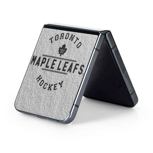 NHL Toronto Maple Leafs Black Text Galaxy Z Flip5 5G Skin