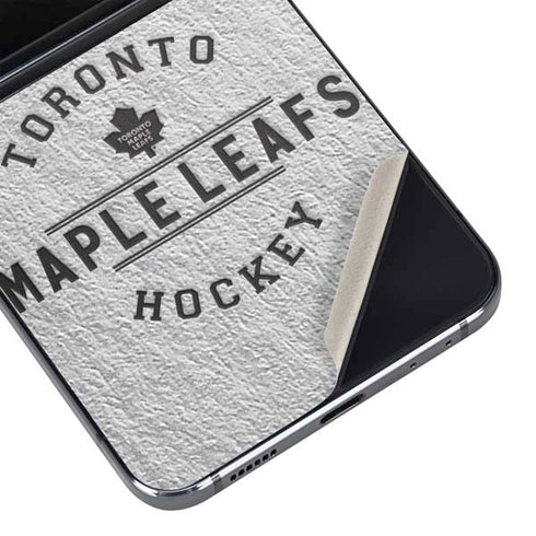 NHL Toronto Maple Leafs Black Text Galaxy Z Flip5 5G Skin