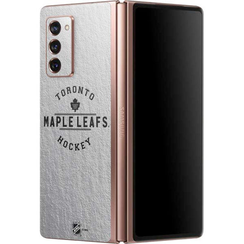 NHL Toronto Maple Leafs Black Text Galaxy Z Fold2 5G Skin