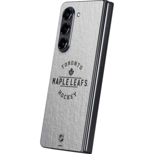 NHL Toronto Maple Leafs Black Text Galaxy Z Fold5 5G Skin
