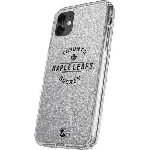 NHL Toronto Maple Leafs Black Text iPhone 11 Clear Case