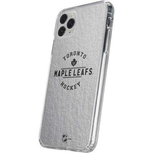 NHL Toronto Maple Leafs Black Text iPhone 11 Pro Clear Case