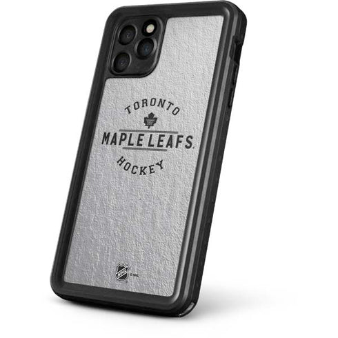NHL Toronto Maple Leafs Black Text iPhone 11 Pro Max Waterproof Case