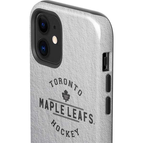 NHL Toronto Maple Leafs Black Text iPhone 12 Impact Case