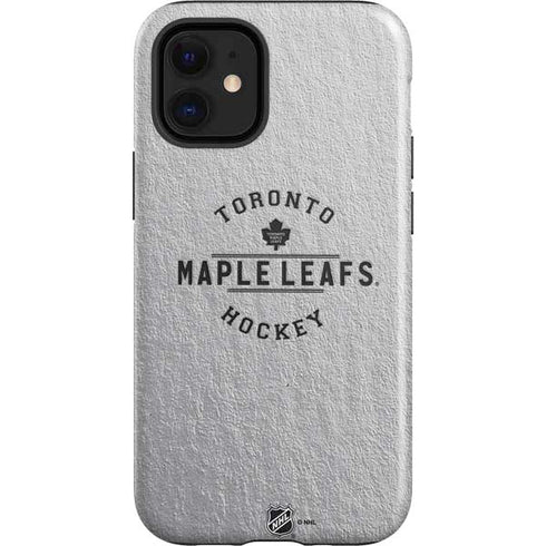 NHL Toronto Maple Leafs Black Text iPhone 12 Mini Impact Case