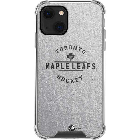 NHL Toronto Maple Leafs Black Text iPhone 13 Mini Clear Case