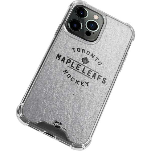 NHL Toronto Maple Leafs Black Text iPhone 13 Pro Clear Case