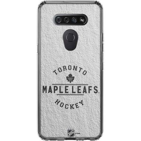 NHL Toronto Maple Leafs Black Text LG K51/Q51 Clear Case