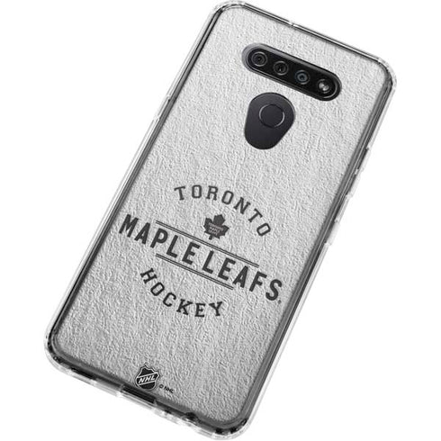NHL Toronto Maple Leafs Black Text LG K51/Q51 Clear Case