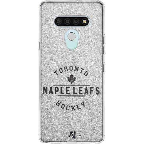 NHL Toronto Maple Leafs Black Text LG Stylo 6 Clear Case