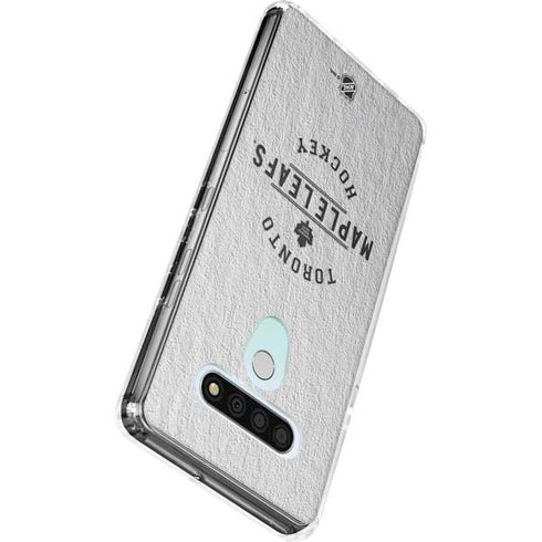 NHL Toronto Maple Leafs Black Text LG Stylo 6 Clear Case