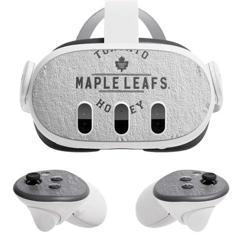 NHL Toronto Maple Leafs Black Text Meta Quest 3 Skin