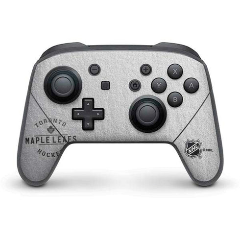 NHL Toronto Maple Leafs Black Text Nintendo Switch Pro Controller Skin