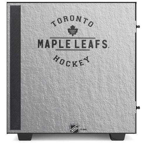 NHL Toronto Maple Leafs Black Text NZXT H510 Compact ATX Mid-Tower Case Skin