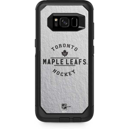 NHL Toronto Maple Leafs Black Text Otterbox Commuter Galaxy Skin
