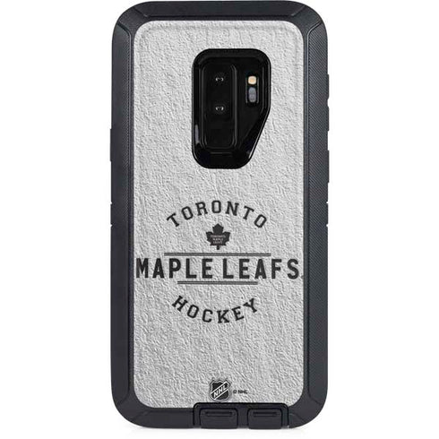 NHL Toronto Maple Leafs Black Text Otterbox Defender Galaxy Skin