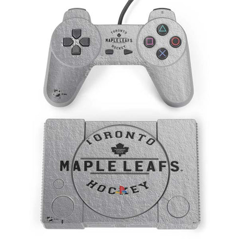 NHL Toronto Maple Leafs Black Text PlayStation Classic Bundle Skin