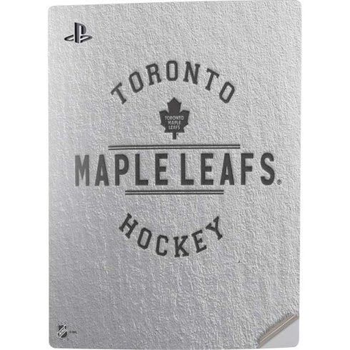 NHL Toronto Maple Leafs Black Text PS5 Digital Edition Console Skin