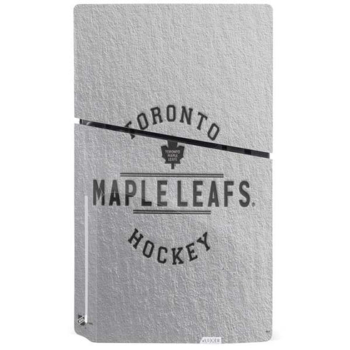 NHL Toronto Maple Leafs Black Text PS5 Slim Disk Console Skin