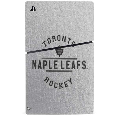 NHL Toronto Maple Leafs Black Text PS5 Slim Digital Edition Console Skin
