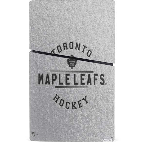 NHL Toronto Maple Leafs Black Text PS5 Slim Digital Edition Console Skin