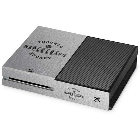 NHL Toronto Maple Leafs Black Text Xbox One Console Skin