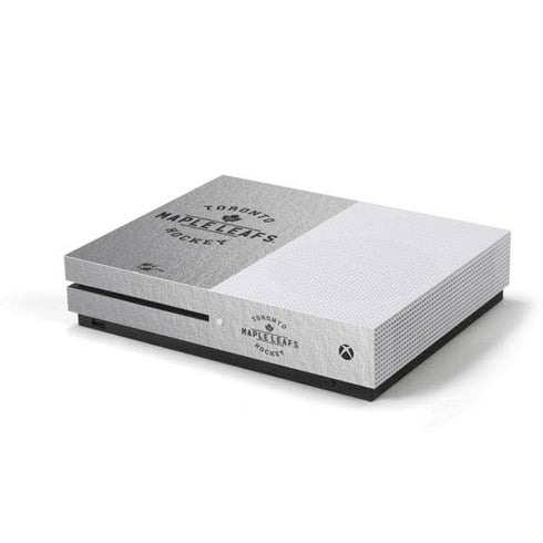 NHL Toronto Maple Leafs Black Text Xbox One S Console Skin