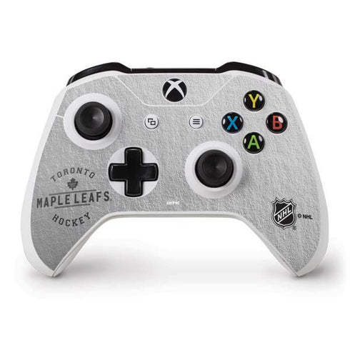 NHL Toronto Maple Leafs Black Text Xbox One S Controller Skin