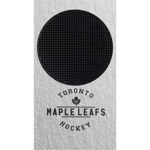 NHL Toronto Maple Leafs Black Text Xbox Series S Console Skin