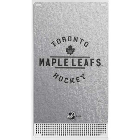 NHL Toronto Maple Leafs Black Text Xbox Series S Console Skin