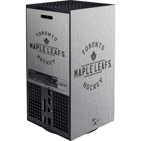NHL Toronto Maple Leafs Black Text Xbox Series X Bundle Skin