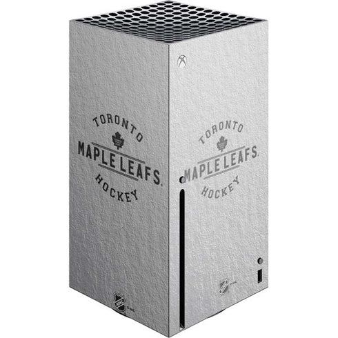 NHL Toronto Maple Leafs Black Text Xbox Series X Console Skin