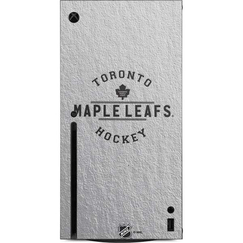 NHL Toronto Maple Leafs Black Text Xbox Series X Console Skin