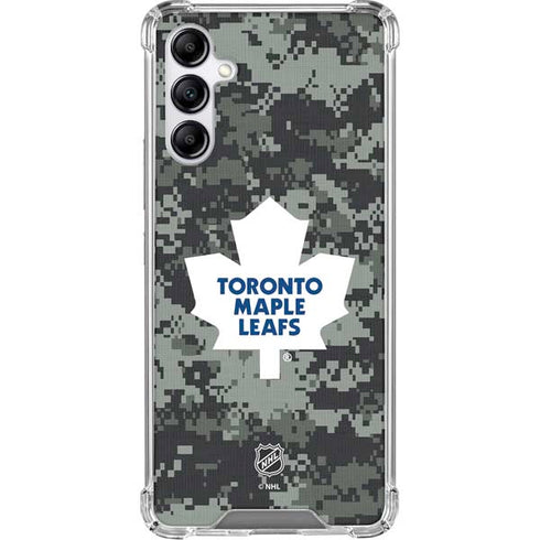 NHL Toronto Maple Leafs Camo Galaxy A15 5G Clear Case