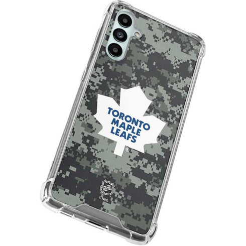 NHL Toronto Maple Leafs Camo Galaxy A15 5G Clear Case