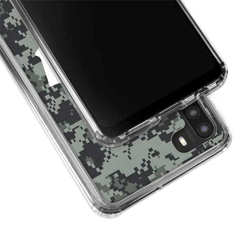 NHL Toronto Maple Leafs Camo Galaxy A21 Clear Case